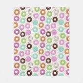Donut Pattern Fleecedecke (Vorderseite)