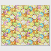 Donut Pattern Geschenkpapier (Flach)