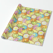 Donut Pattern Geschenkpapier (Ungerollt)