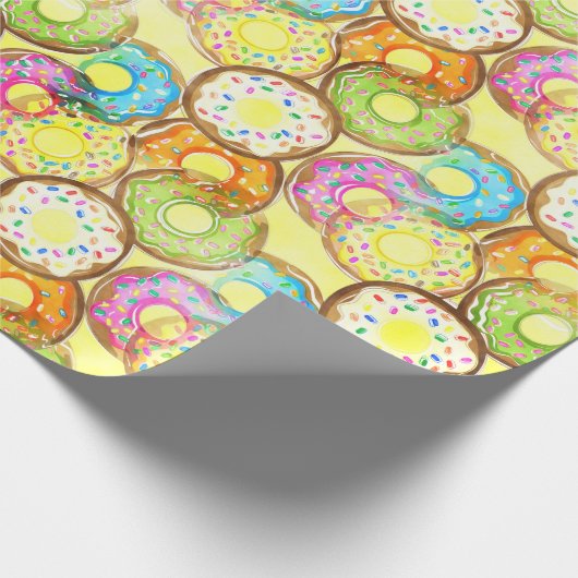 Donut Pattern Geschenkpapier (Ecke)