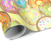 Donut Pattern Geschenkpapier (Rolleneckpunkt)