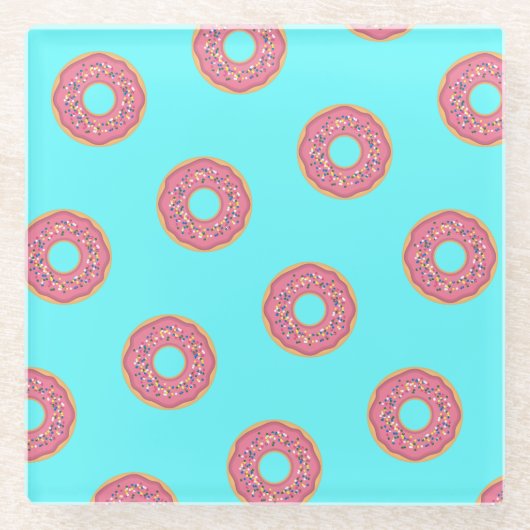 Donut Pattern I Glasuntersetzer (Vorderseite)
