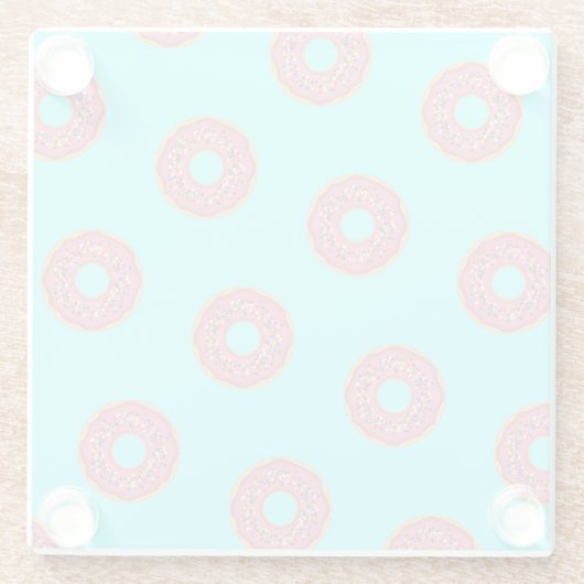 Donut Pattern I Glasuntersetzer (Rückseite)