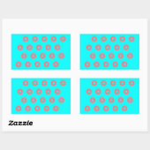 Donut Pattern I Rechteckiger Aufkleber (Blatt)
