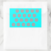 Donut Pattern I Rechteckiger Aufkleber (Tasche)