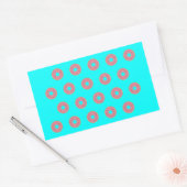 Donut Pattern I Rechteckiger Aufkleber (Umschlag)