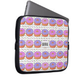 Donut Pattern individuelle Laptop-Ärmel Laptopschutzhülle (Vorne Rechts)