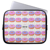 Donut Pattern individuelle Laptop-Ärmel Laptopschutzhülle (Vorderseite)
