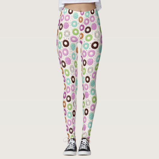 Donut Pattern Leggings (Vorderseite)