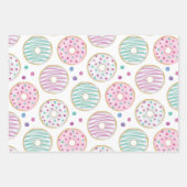 Donut Pattern Niedlich farbenfroh Geschenkpapier Set (Vorderseite 3)