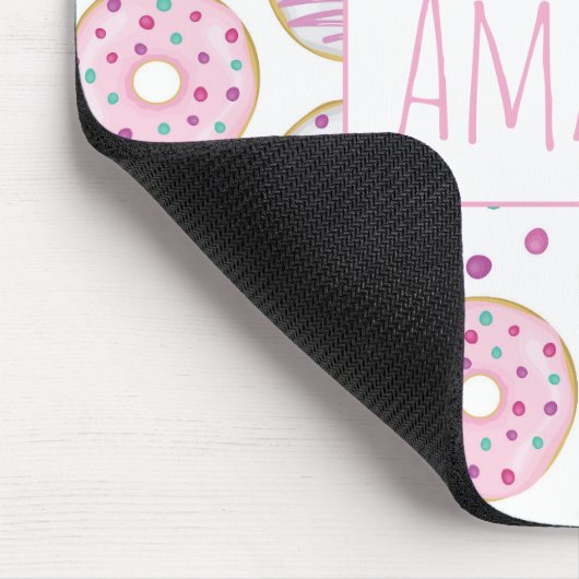 Donut Pattern Niedlich farbenfroh Mousepad (Ecke)