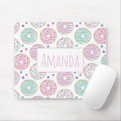 Donut Pattern Niedlich farbenfroh Mousepad (Mit Mouse)