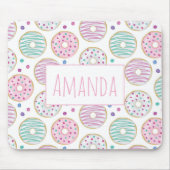 Donut Pattern Niedlich farbenfroh Mousepad (Vorne)