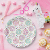 Donut Pattern Niedlich farbenfroh Pappteller (Party)