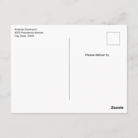 Donut Pattern Niedlich farbenfroh Postkarte (Rückseite)