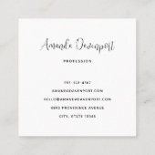 Donut Pattern Niedlich farbenfroh Quadratische Visitenkarte (Rückseite)