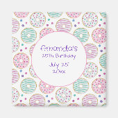 Donut Pattern Niedlich farbenfroh Save the Date Magnet (Vorne)