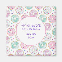 Donut Pattern Niedlich farbenfroh Save the Date