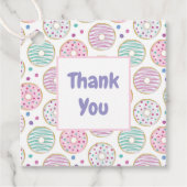 Donut Pattern Niedlich farbenfroh Vielen Dank Geschenkanhänger (Vorderseite)