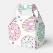 Donut Pattern Niedlich farbenfroher Geburtstag Geschenkschachtel (Rückseite)