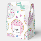 Donut Pattern Niedlich farbenfroher Geburtstag Geschenkschachtel (Geöffnet)