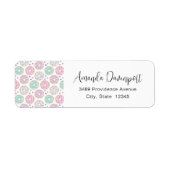 Donut Pattern Niedliche farbige Adresse (Vorne)