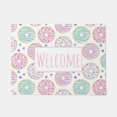 Donut Pattern Niedlicher Empfang Fußmatte (Vorderseite)