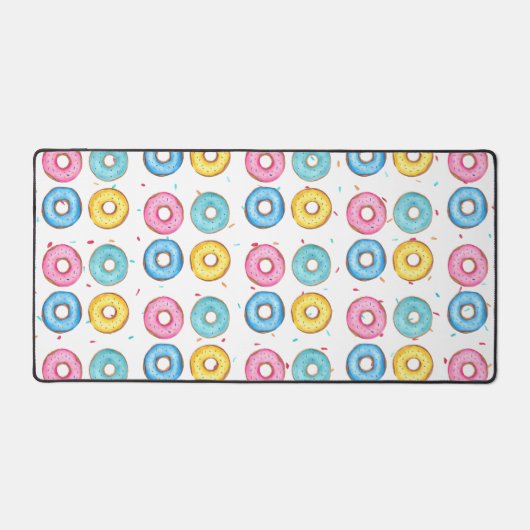 Donut Pattern Schreibtischunterlage (Vorderseite)