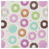 Donut Pattern Stoff (Nahaufnahme)