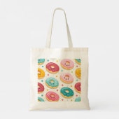 Donut Pattern Tragetasche (Rückseite)