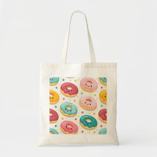 Donut Pattern Tragetasche (Vorne)