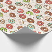 Donut Pattern | Vanilla Cream Geschenkpapier (Ecke)