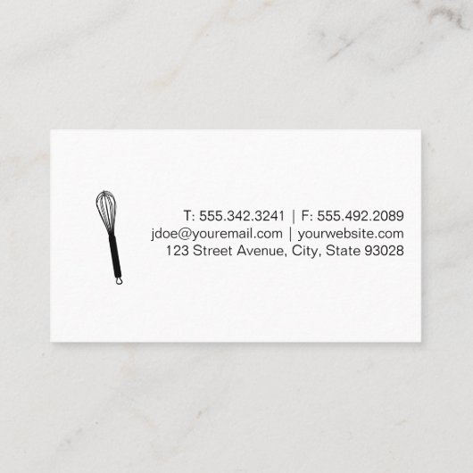 Donut Pattern | Whisky | Baker Visitenkarte (Rückseite)