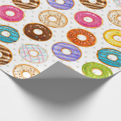 Donut Pattern Wrapping Paper Geschenkpapier (Ecke)