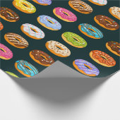 Donut Pattern Wrapping Paper Geschenkpapier (Ecke)