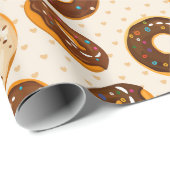 Donut Pattern Wrapping Paper Geschenkpapier (Rolleneckpunkt)