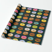 Donut Pattern Wrapping Paper Geschenkpapier (Ungerollt)