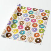 Donut Pattern Wrapping Paper Geschenkpapier (Ungerollt)