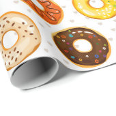 Donut Pattern Wrapping Paper Geschenkpapier (Rolleneckpunkt)