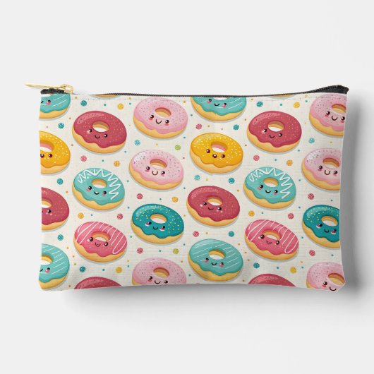 Donut Pattern Zubehörtasche (Vorderseite)
