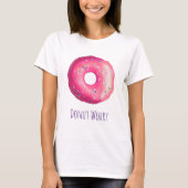 Donut-Pink-Doughnut mit Sprinklen T-Shirt (Vorderseite)