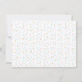 Donut Pink Gold Pastel Geburtstag Dankeskarte (Rückseite)