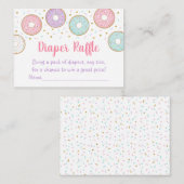 Donut Pink Gold Pastel Kinderdusche Windelwanne Ra Begleitkarte (Vorne/Hinten)
