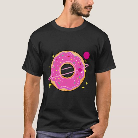 Donut Planet Donut Lover Geschenk T-Shirt (Vorderseite)