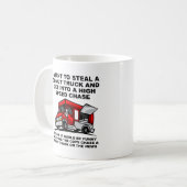 Donut Police Chase Funny Mug Kaffeetasse (Vorderseite Links)