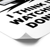 Donut Police Chase Funny Poster (Ecke)