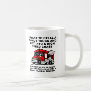 Donut-Polizei-Verfolgungs-Fun-Tasse Kaffeetasse