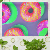 Donut Pop Geschirrtuch (Gefaltet)