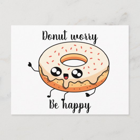 Donut poscard von Artacalla Postkarte (Vorderseite)