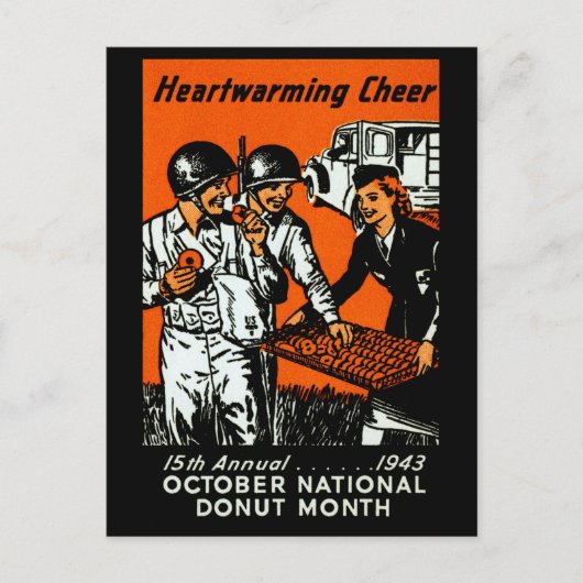 Donut-Poster 1943 Postkarte (Vorderseite)